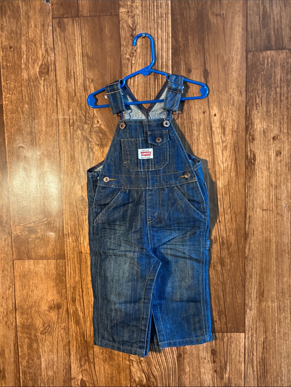 Levi's Dark Blue Kids Denim Overalls